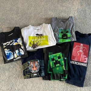 Lot of 6 Abercrombie Kids T-shirts
